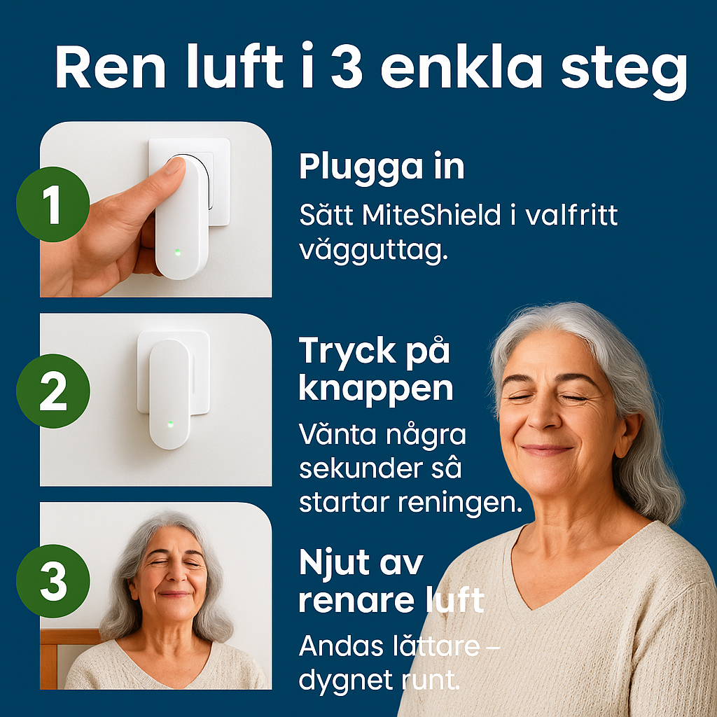 MiteShield™ – Andas lättare, sov djupare och vakna mer utvilad